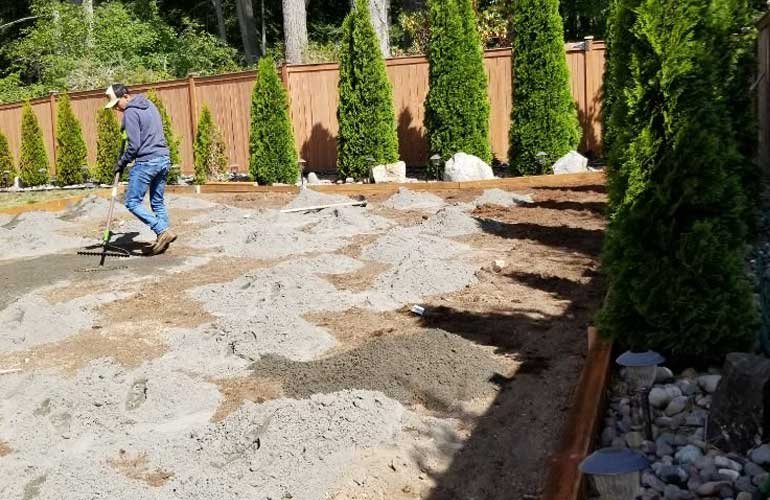 Pedro Jesus Landscaping project in Belfair WA