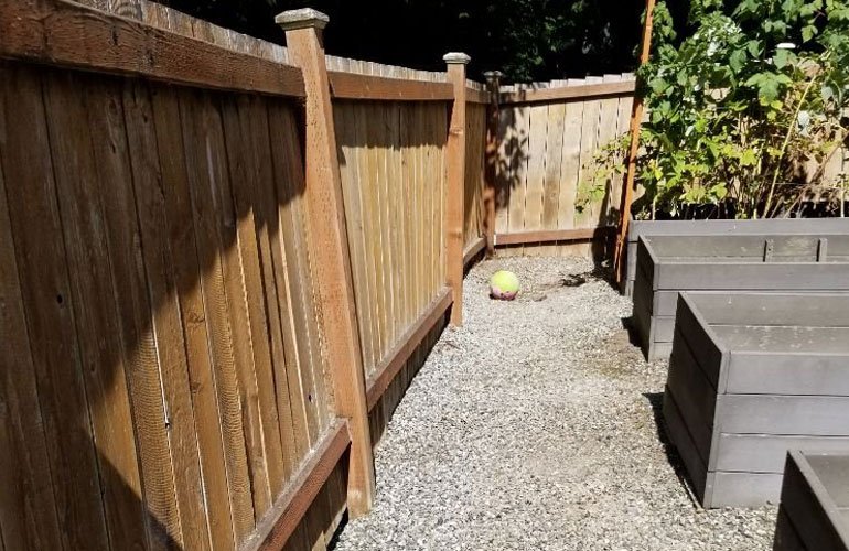 Landscape construction project